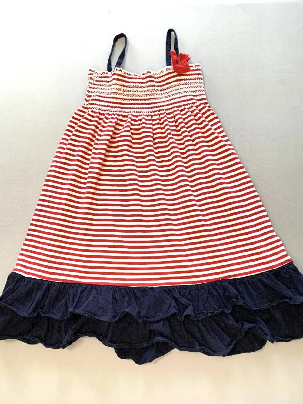 2 Girl Dresses Red White & Blue Oshkosh (12) Old Navy (14-16) Sleeveless